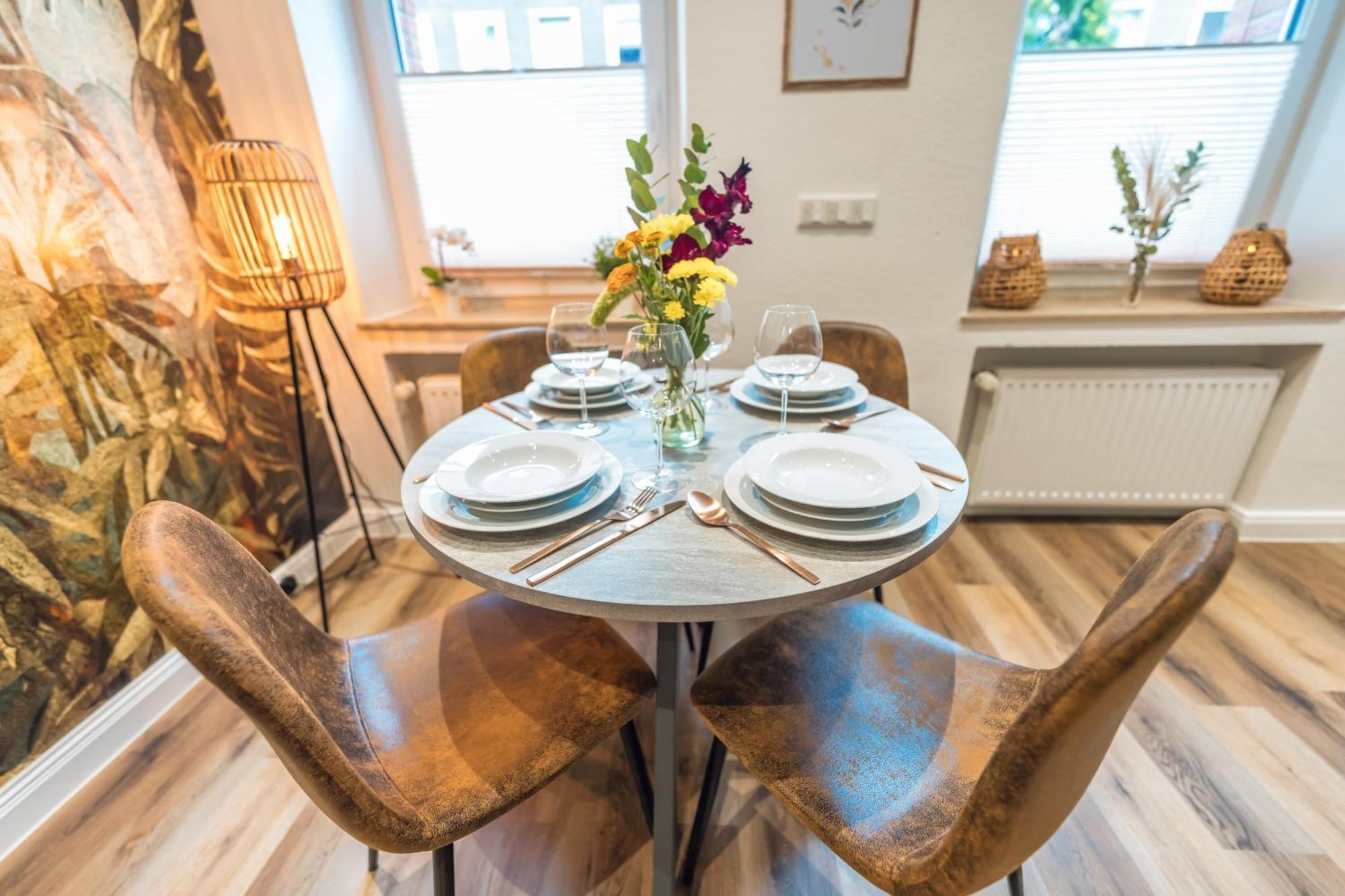 Ferienwohnung Stylisch - Ruhig - Gemuetlich - Zentral - Einladend Krefeld Exterior foto